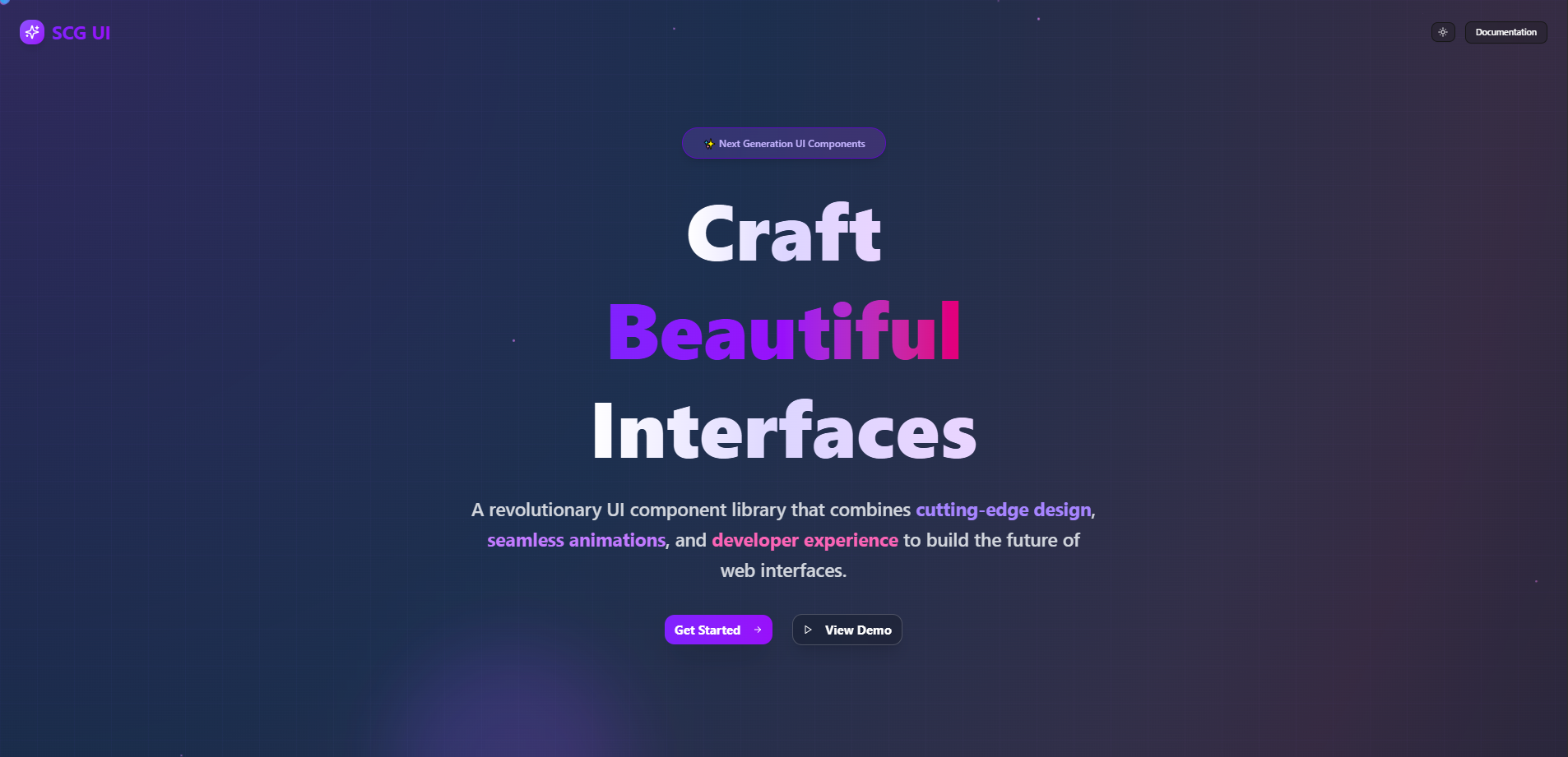 SCG UI — Component Library
